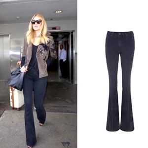 Paige High Rise Bell Canyon Jeans in Black. Size 27